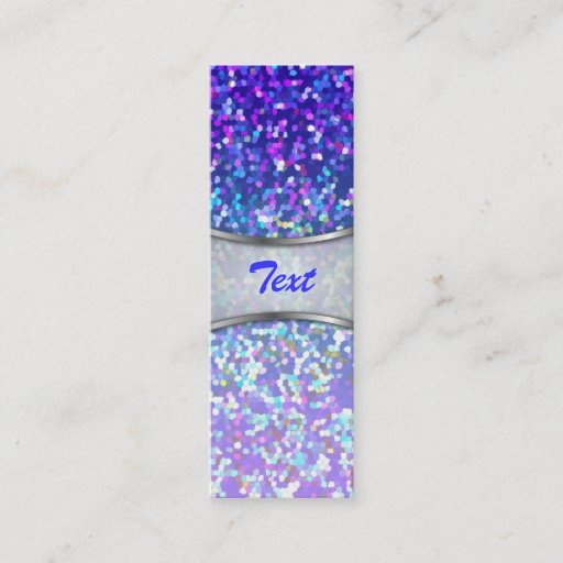 Customizable Bookmark Business Card Glitter Graphic Background