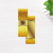 Bookmark Business Card Glitter Graphic Gold (Desk)