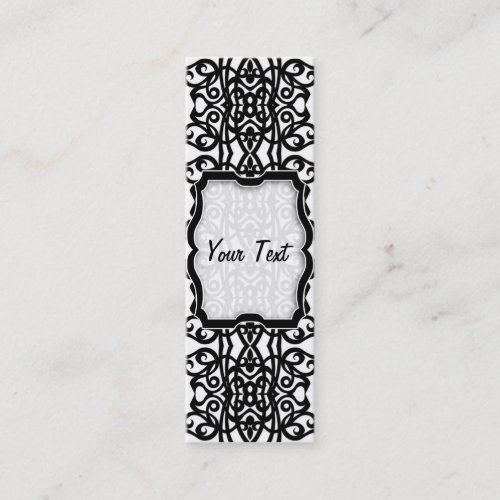 Bookmark Business Card Lace Embroidery Design