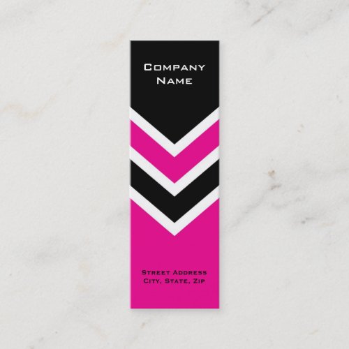 Bookmark Business Card Zig Zag Chevron Pattern