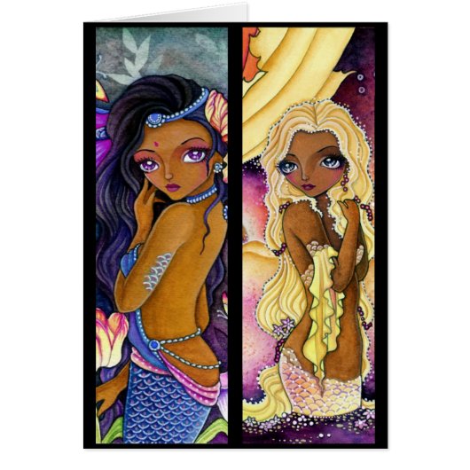 Bookmark card - Idian Mermaid Girl (Front)