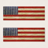 Bookmark Card with Vintage American Flag (Front & Back)