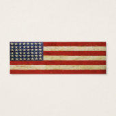Bookmark Card with Vintage American Flag (Back)