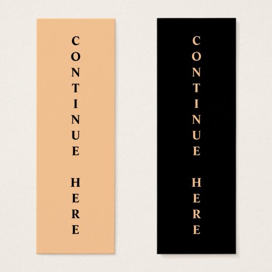 Bookmark Continue Here (Front & Back)