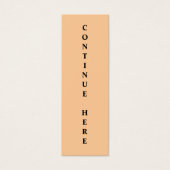 Bookmark Continue Here (Front)