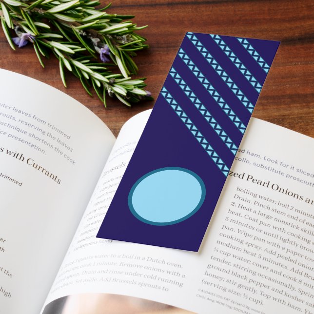 Bookmark - Diagonal Lines and Circle (Book)