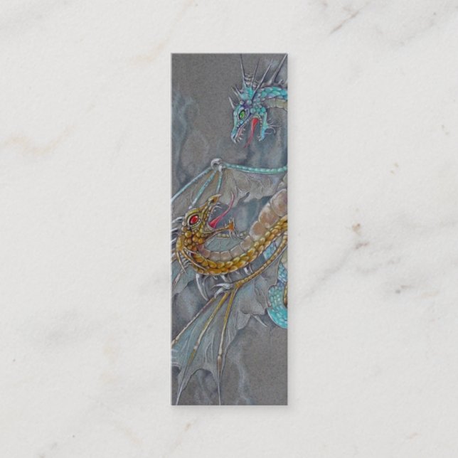 BOOKMARK - Dragons Mini Business Card (Front)