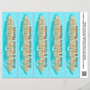Bookmark Favors for Beach Wedding Party Favors Flyer