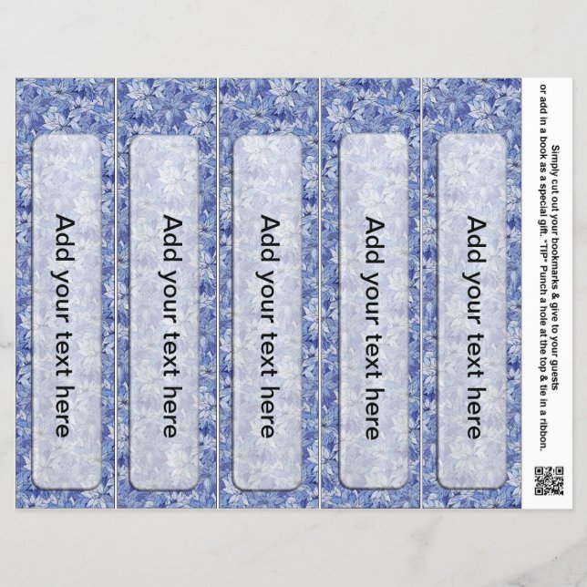 Bookmark Favors for Holiday Party Favors Flyer (Front)