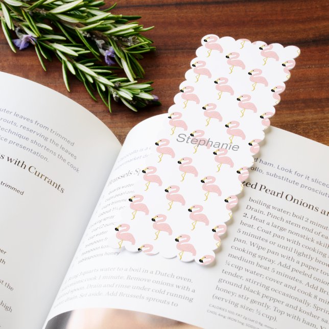 Bookmark Flamingos Design (Book)