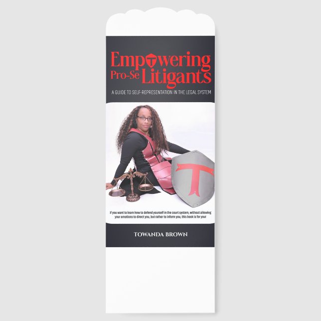 Bookmark  for Empowering Pro Se Litigants (Front)