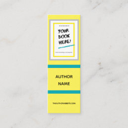 Bookmark for Writer Author with Bright Colors Mini Business Card