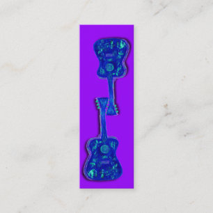 Bookmark - Groovy Guitars Mini Business Card