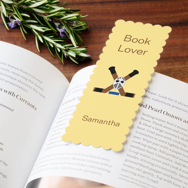 Bookmark Ice Hockey Design (Book)