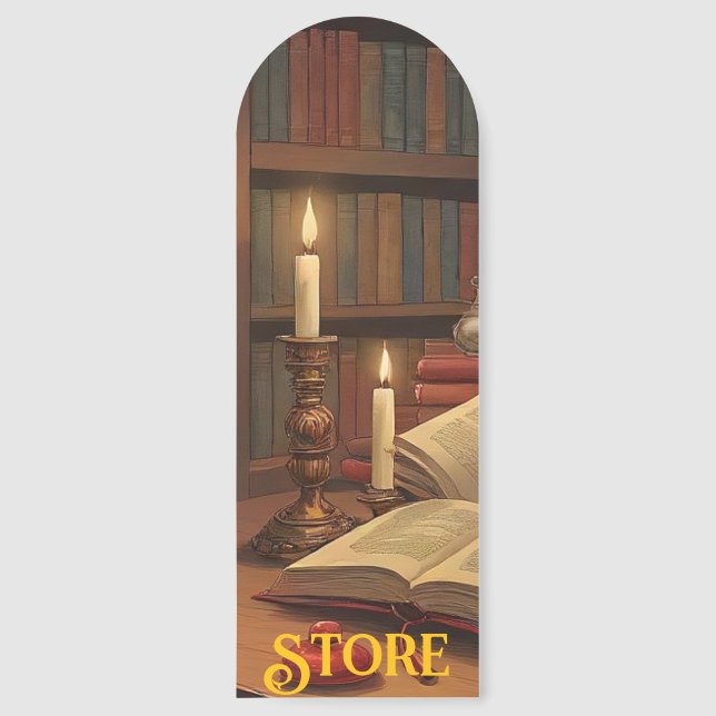 Bookmark in retro old style (Front)