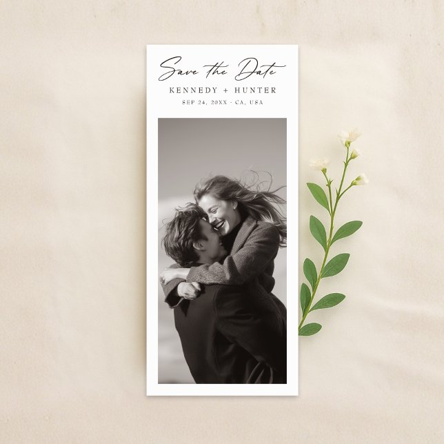 Bookmark Old Money Wedding Photo Save the Date (Creator Uploaded)