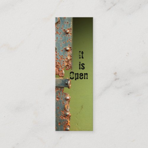 Bookmark or profile card It is open