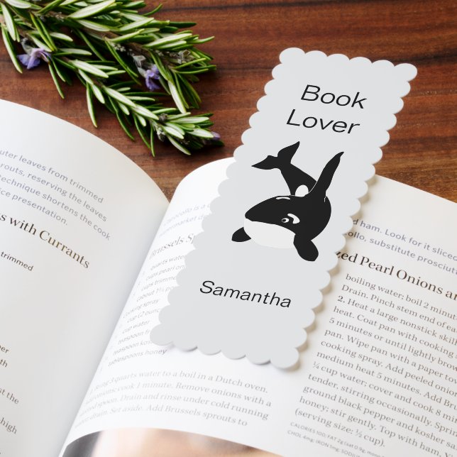 Bookmark Orca Killer Whale Design (Book)