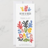 Bookmark Photo Booth l  Floral Fun Save The Date  Invitation (Front)