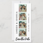 Bookmark Photo Booth Modern Save The Date (Front)
