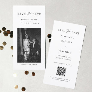 Bookmark Photo Unique Wedding Save The Date