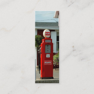 bookmark/ profile card Old gas pump