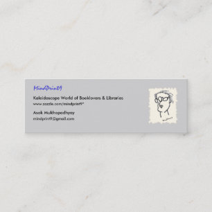 Bookmark Read-Think-Share Mini Business Card