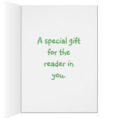 Bookmark Seashells on green card (Inside (Right))