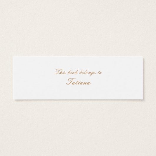 Bookmark Vintage (Back)