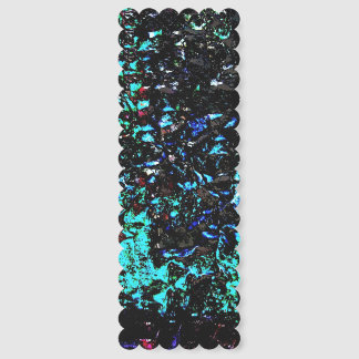 Bookmark white abstract texture recycled plastic