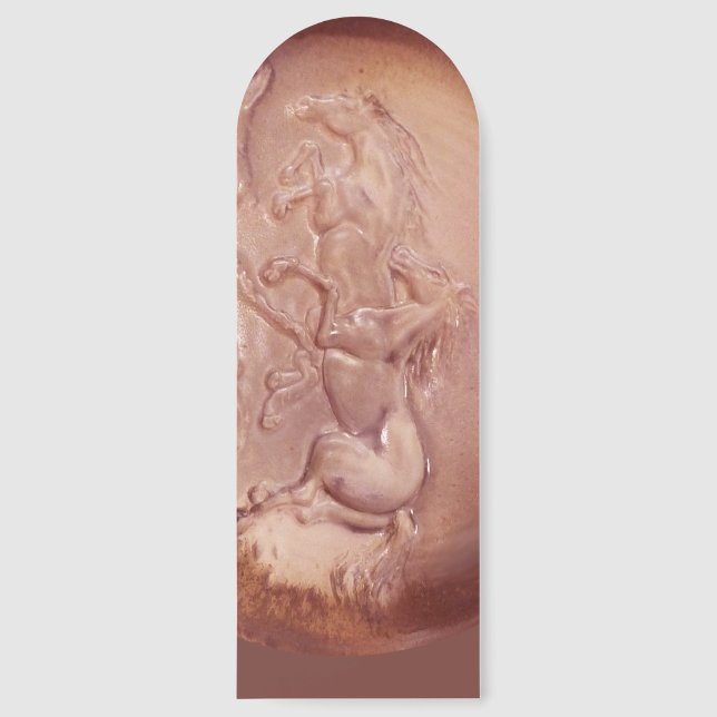 Bookmark - Wild Horses in Red (Front)