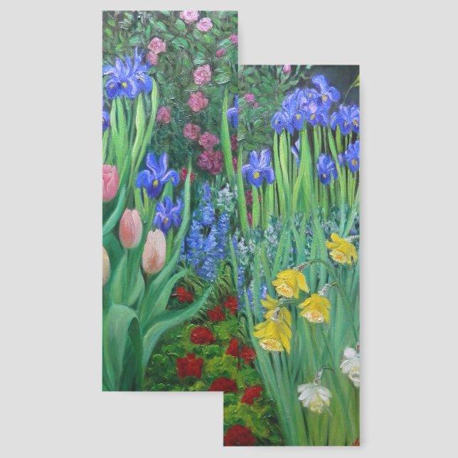 Bookmark with a private garden (Front & Back)