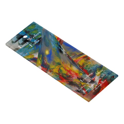 Bookmark with Emergence of Color Abstract Ruler