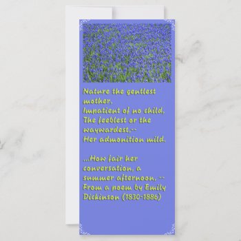 Bookmark With Emily Dickinson Poem by dickens52 at Zazzle