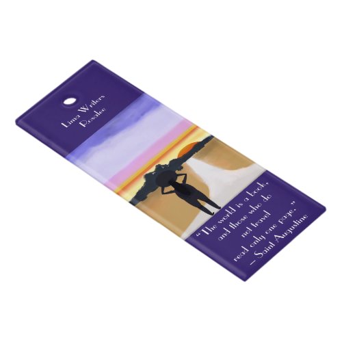 Bookmark with Long Road Ahead Abstract Ruler