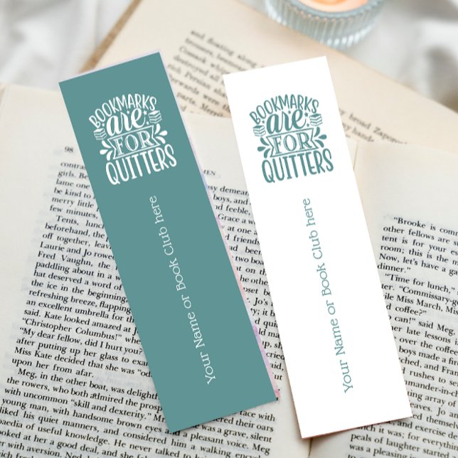 Bookmarks Are For Quitters Custom Book Club SAGE (Creator Uploaded)