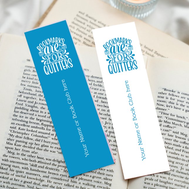 Bookmarks Are For Quitters Custom Book Club Sky  (Creator Uploaded)