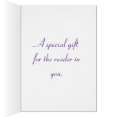 Bookmarks Purple Starry Night Card (Inside (Right))