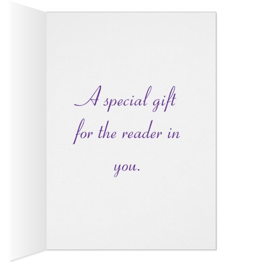 Bookmarks Purple Starry Night Card (Inside (Right))