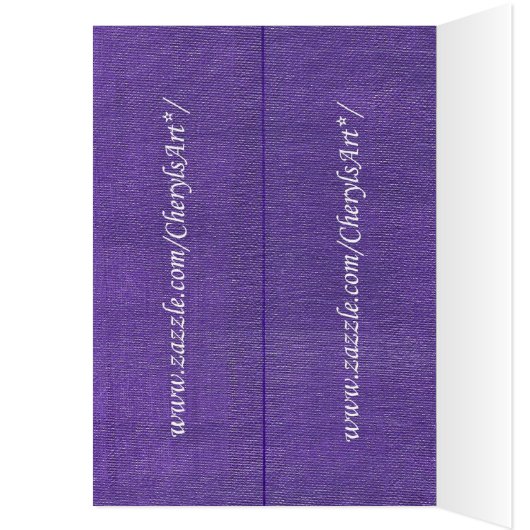 Bookmarks Sea Horses & Seashells on purple (Inside (Left))