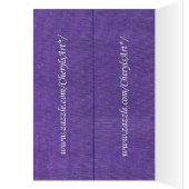 Bookmarks Sea Horses & Seashells on purple Cards (Inside (Left))