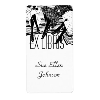 Bookplate Book Club Group Ex Libris Name Labeling by rainsplitter at Zazzle