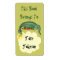 Bookplate Dragon Breathes Name Book Label Belongs