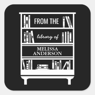 Bookplate From The Library Of Square Stickers
