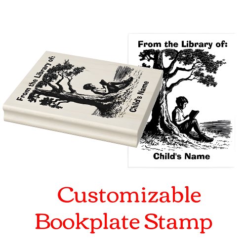 Bookplate Inking Stamp for Boys