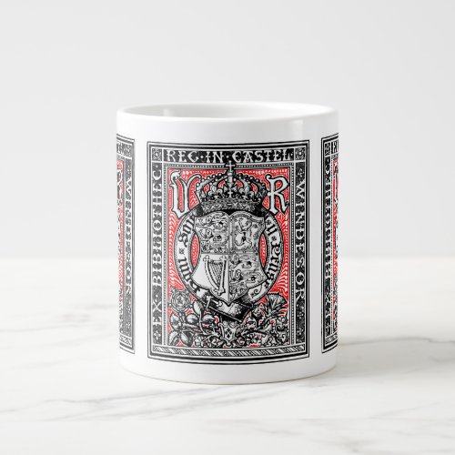 Bookplate Queen Victoria at Windsor Castle Giant Coffee Mug