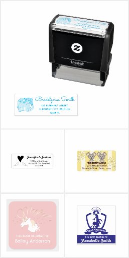 Bookplate | Return Address Rubber Stamps | Labels