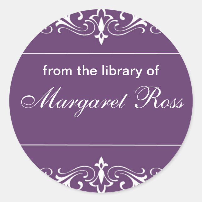 Bookplate sticker (Front)