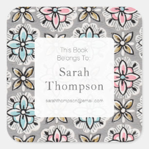 Bookplate This Book Belongs To Stickers