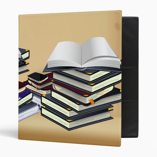 Books 3 Ring Binder (Front/Inside)